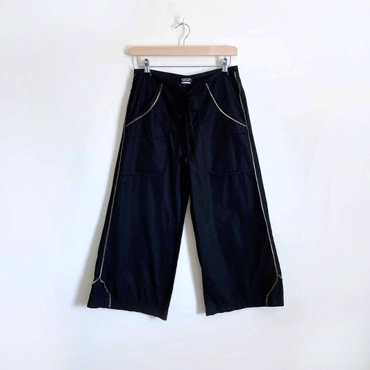 Vintage Sonia Rykiel high rise cropped pants with gold thread - size 36