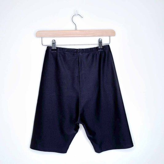 modern nation bodywear high rise long cycling spandex - size large