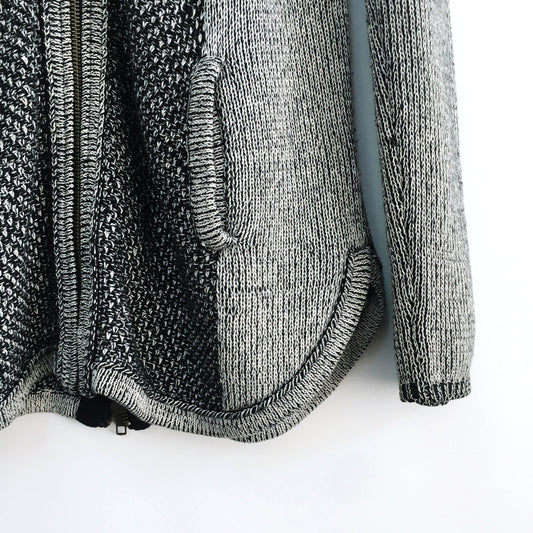 Sparrow hooded zip knit sweater - size Small