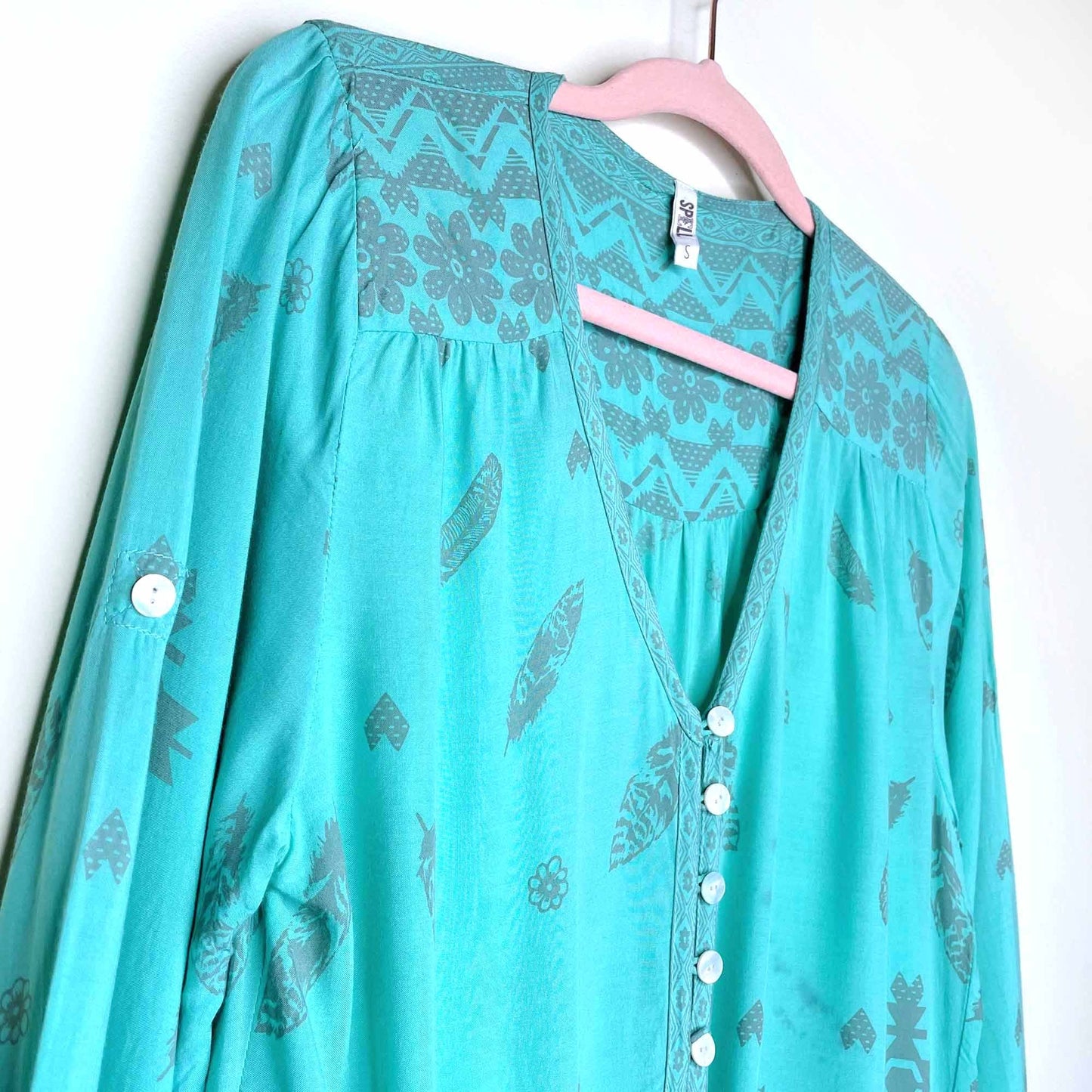 spell & the gypsy tribe feather and skull romper - size small