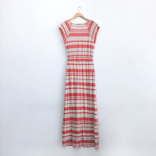Splendid Maritime Red Stripe Maxi Dress - size Small
