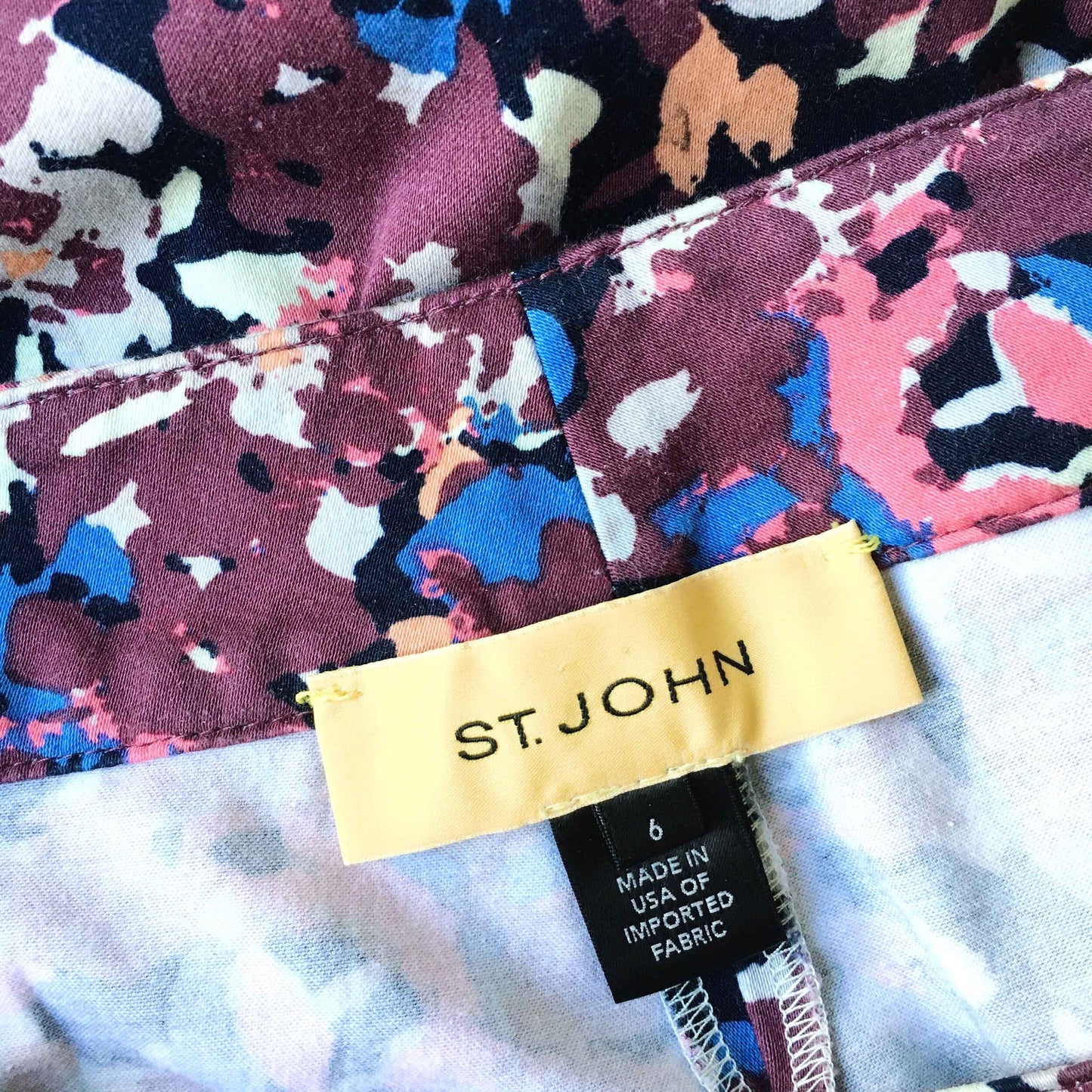 St. John tapered stretch crop trouser - size 6