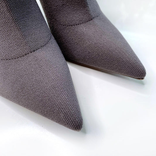 steve madden grey bombshell sock booties - size 6.5