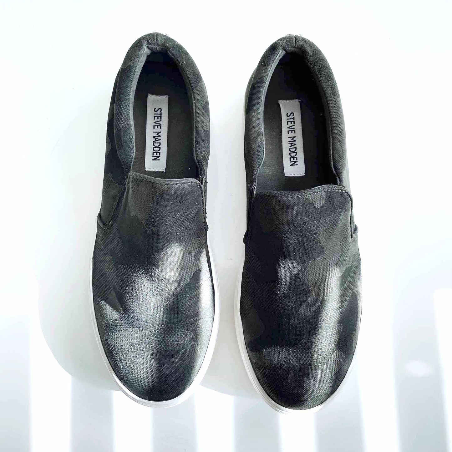 steve madden gills camo flatform sneakers - size 8.5