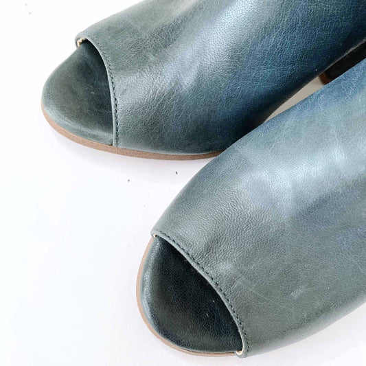 steve madden leather peep toe ankle booties - size 39