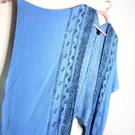 steve madden boho printed beach kimono wrap - OS