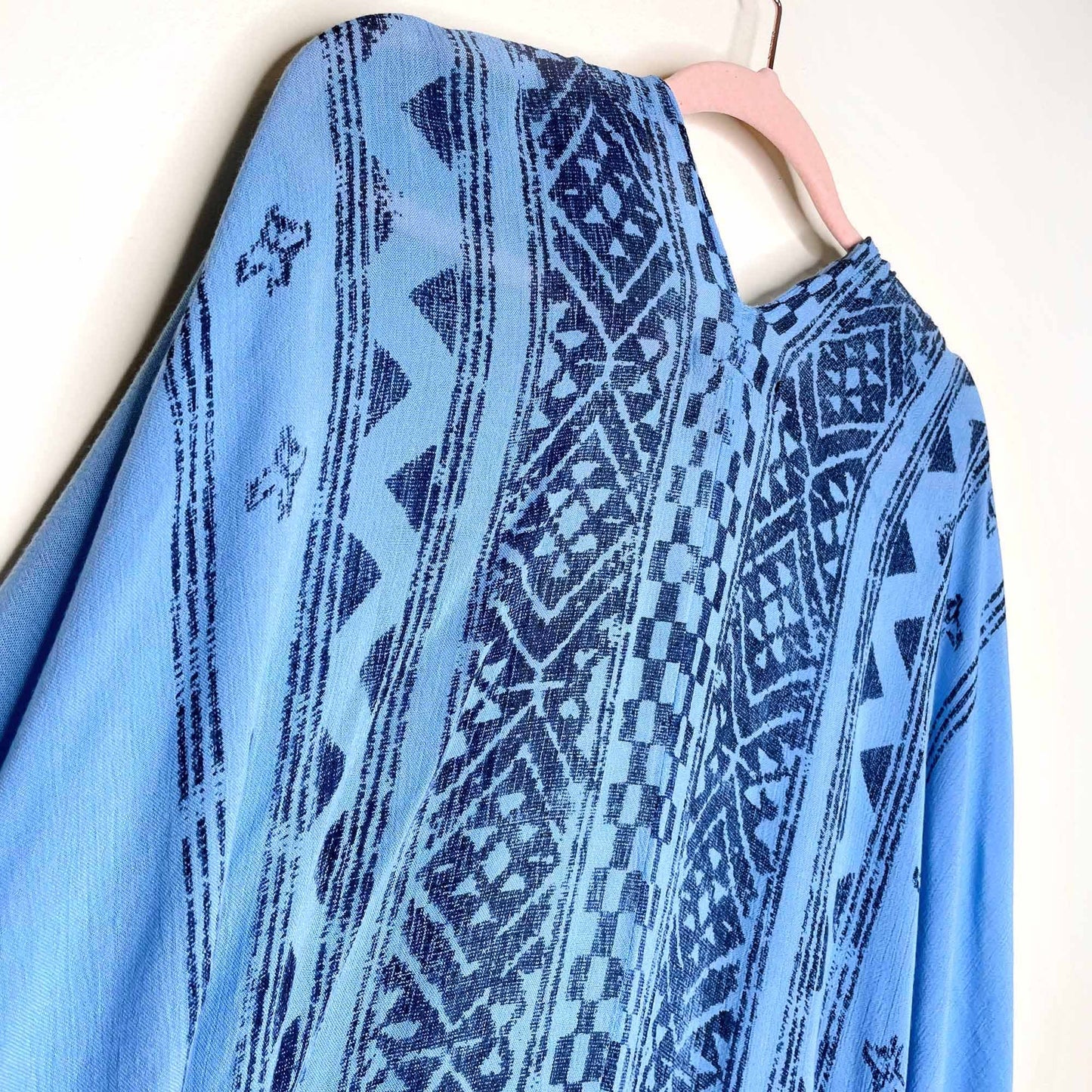 steve madden boho printed beach kimono wrap - OS