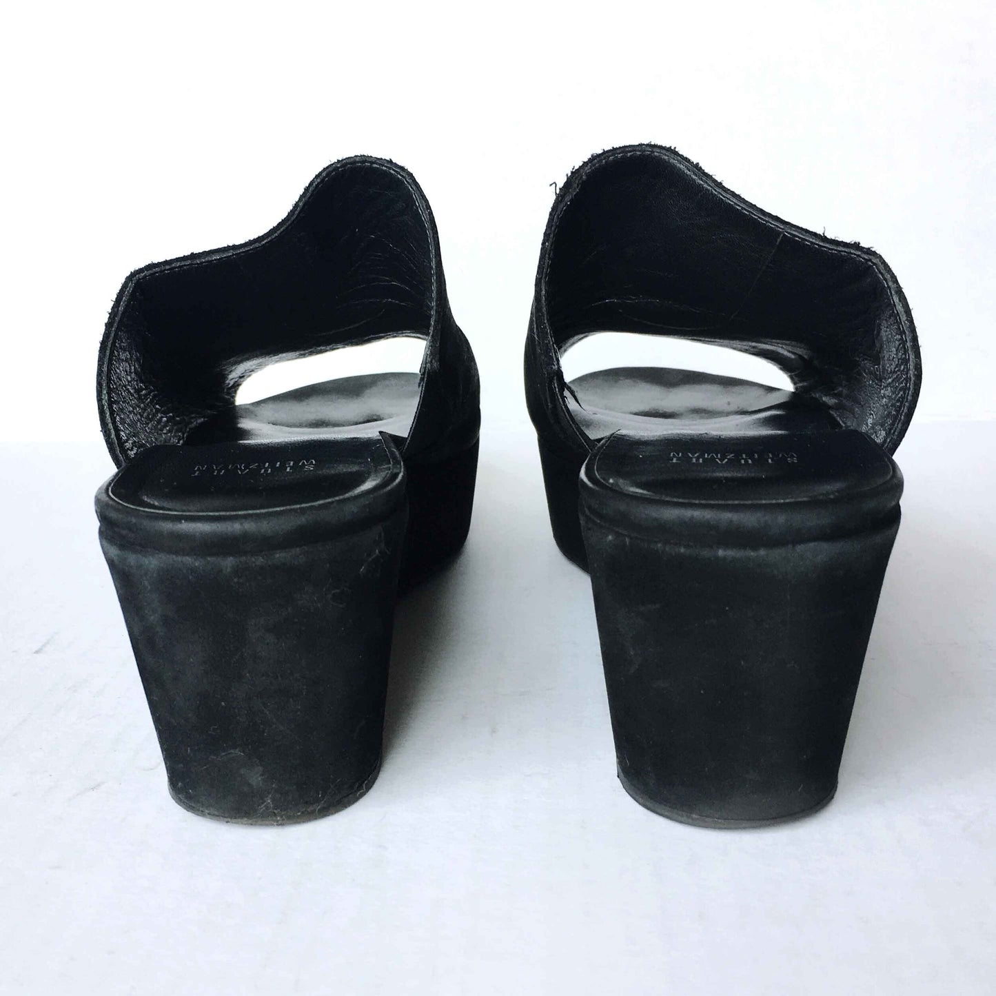 Stuart Weitzman Flatout leather platform Slides - size 8
