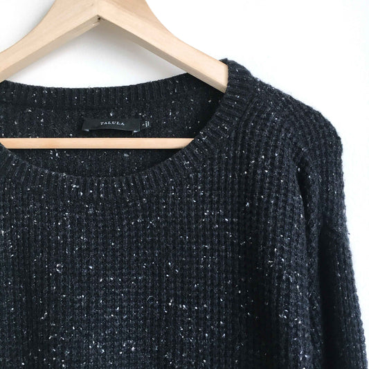 Talula waffle crewneck with cashmere - size Small