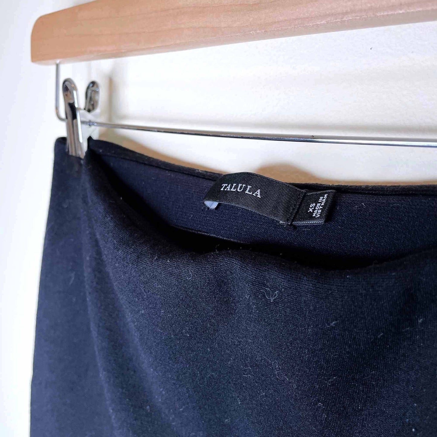 talula primrose faux wrap high rise mini skirt - size xs