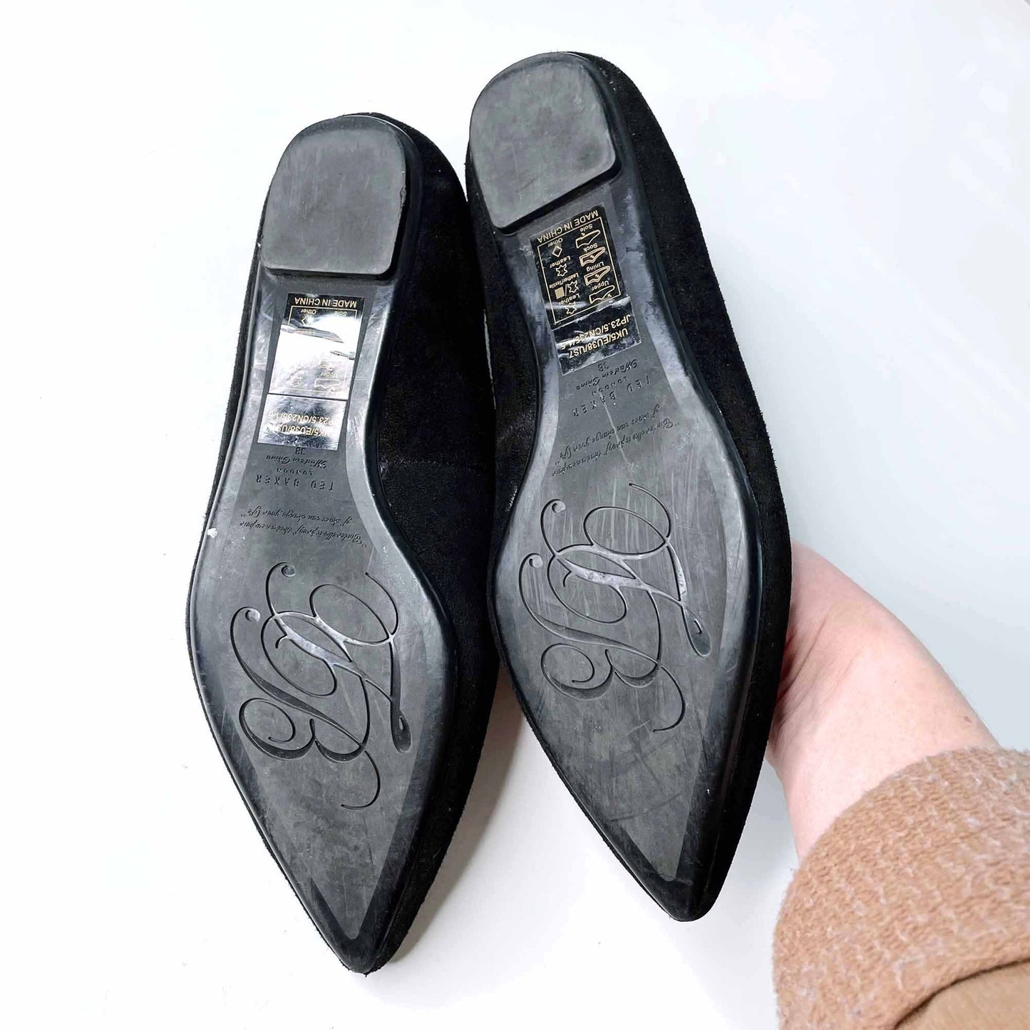 ted baker london oleshky pointed toe flats - size 7