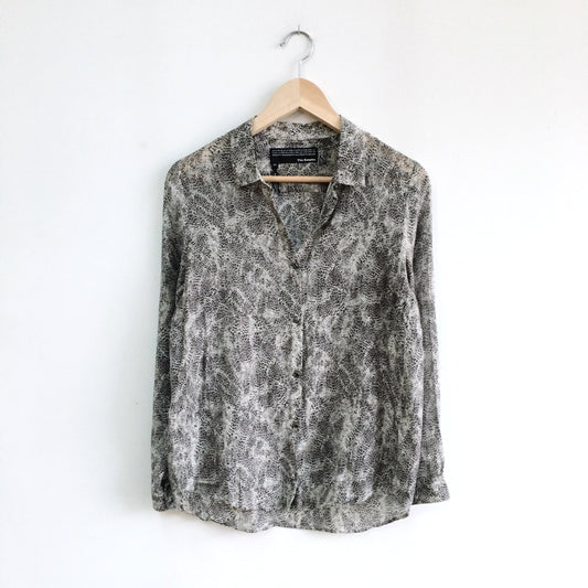 The Kooples snake print silk blouse - size xs