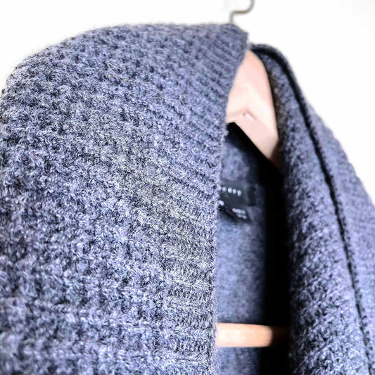 theory winxie cashmere waffle waterfall cardigan - size medium