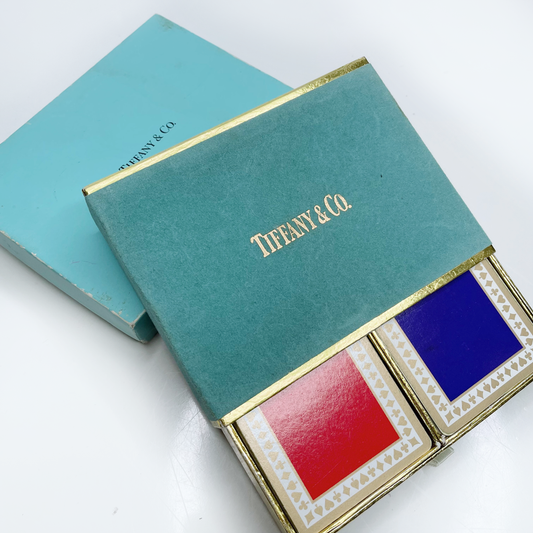 vintage tiffany & co playing cards set and gift box
