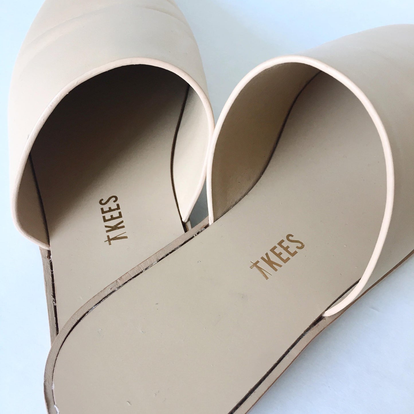 TKEES Ines Cleo Leather Slide - size 7