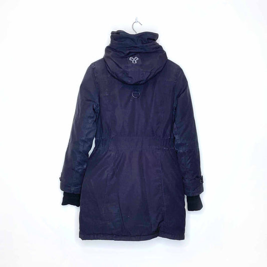 tna bancroft mid-length goose-down parka - size medium