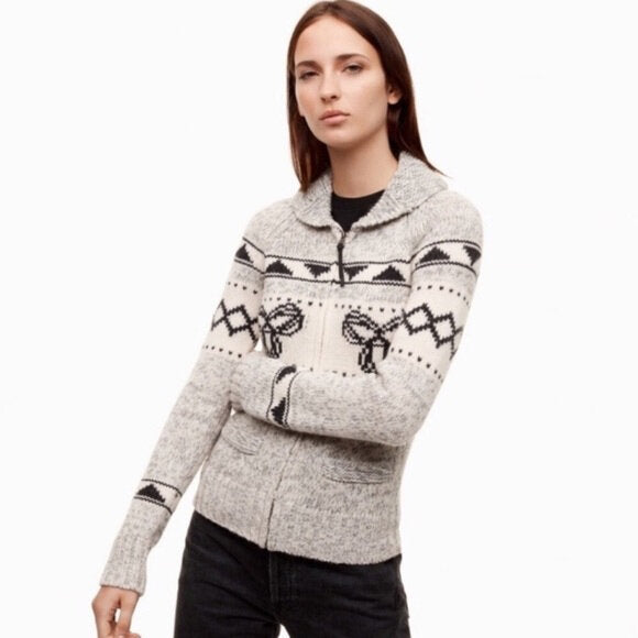 TNA Sea to Sky Wool Cardigan - size Small