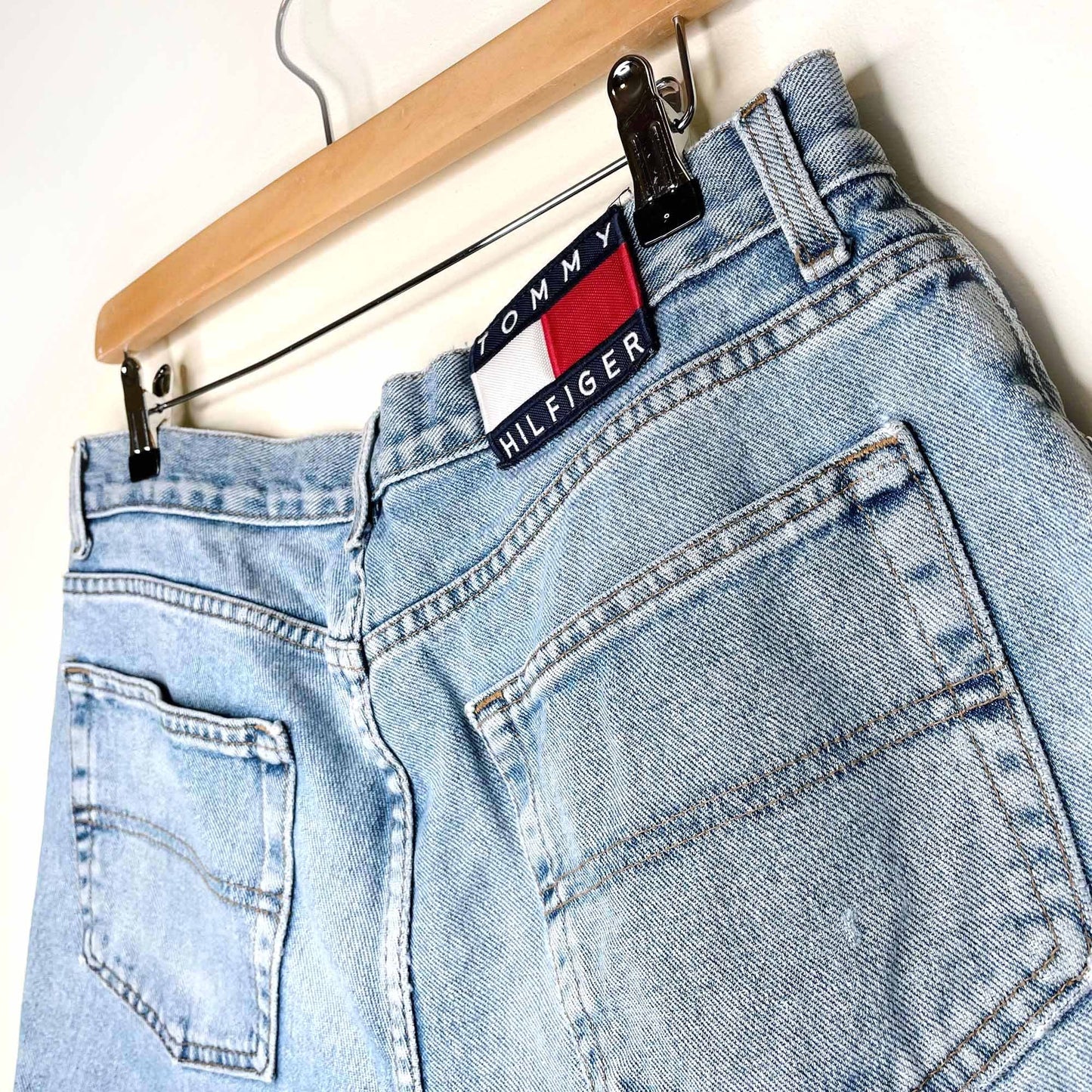 vintage tommy hilfiger freedom jeans cut off shorts - size 36