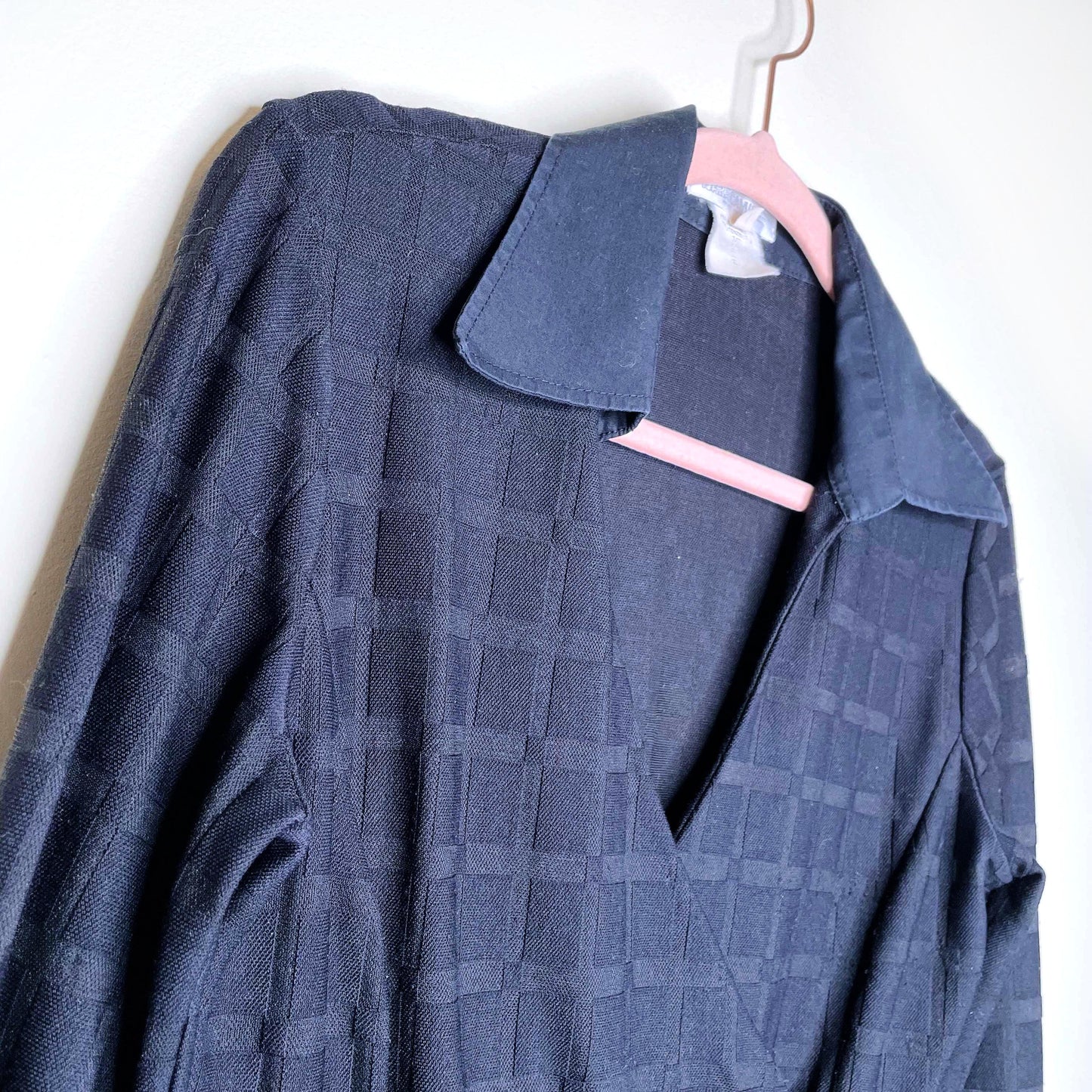 nara camicie y2k wrap semi-sheer collared top - size small