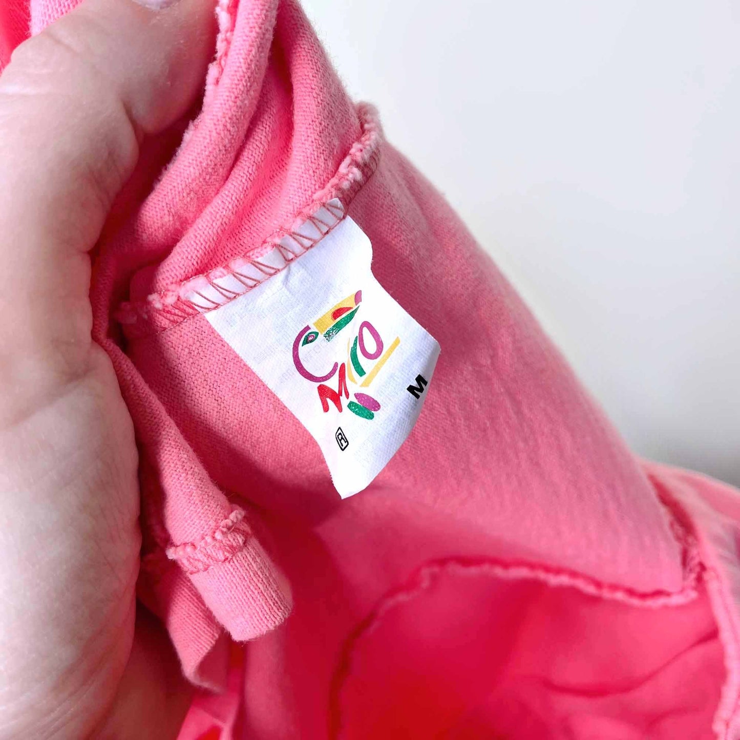 miro neon pink crop top tank - size medium