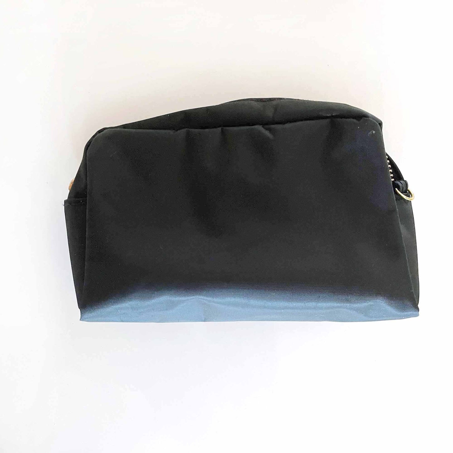 tory burch gold-tone logo plaque make up bag