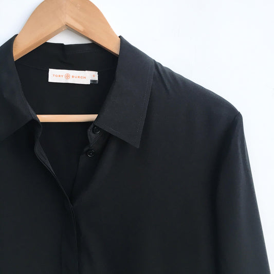 Tory Burch Monica Ruffle Blouse - size 12