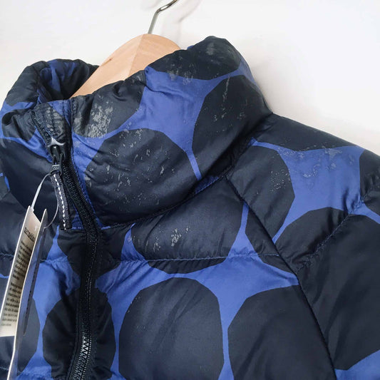 NWT Kids Uniqlo x Marimekko blue dot puffer - size 11-12