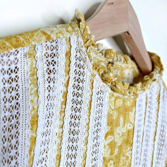 laura ashley & urban outfitters madison peasant boho midi dress - size medium