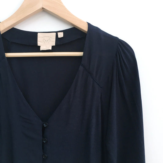 Vanessa Virginia pintuck peasant blouse - size 6