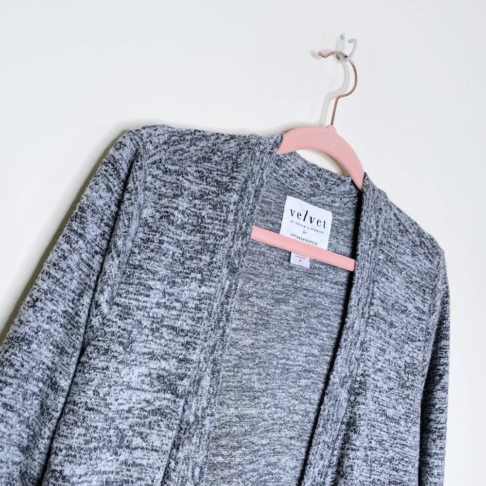 velvet by graham & spencer for anthropologie duster cardigan - size medium