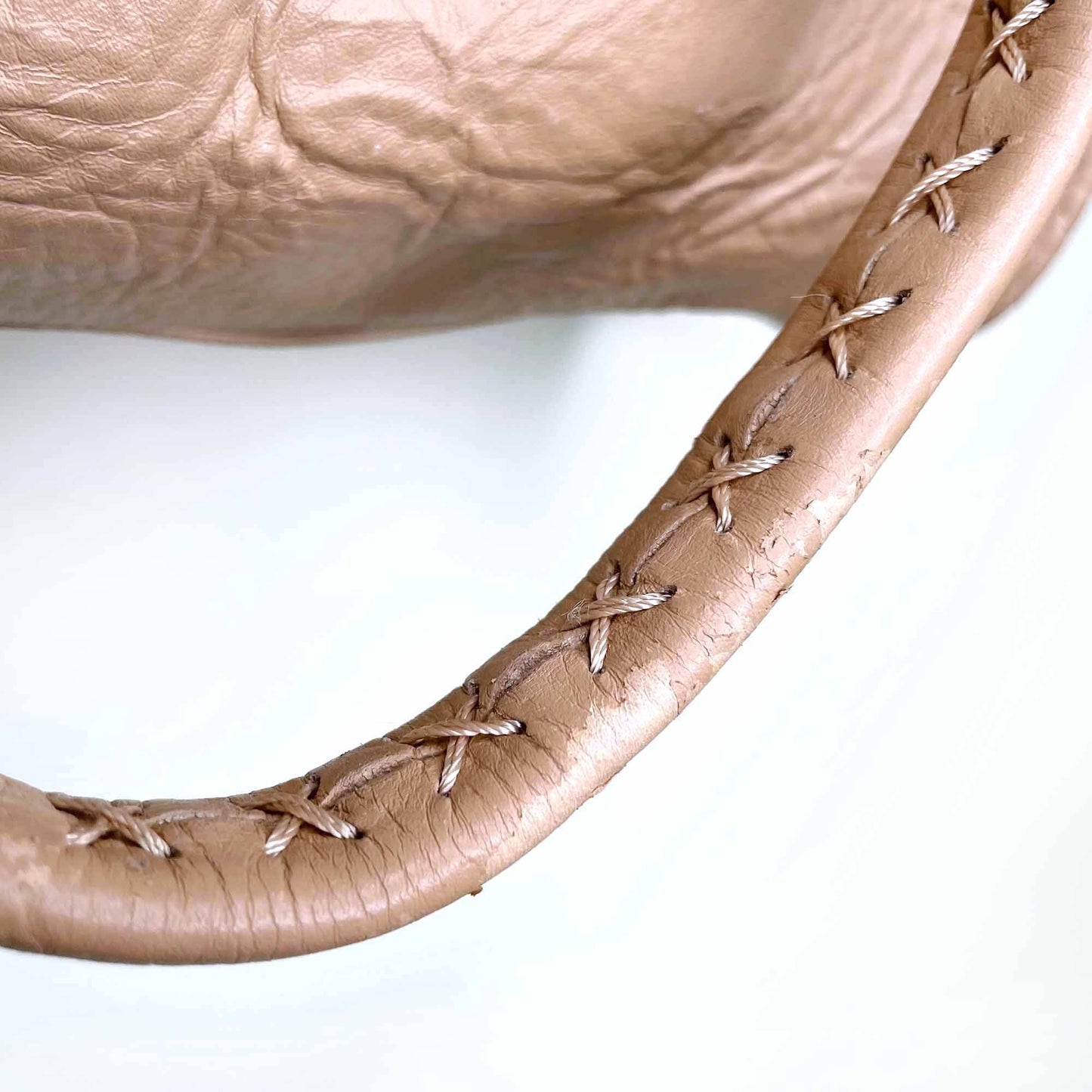 vintage versus versace embossed logo boston bag