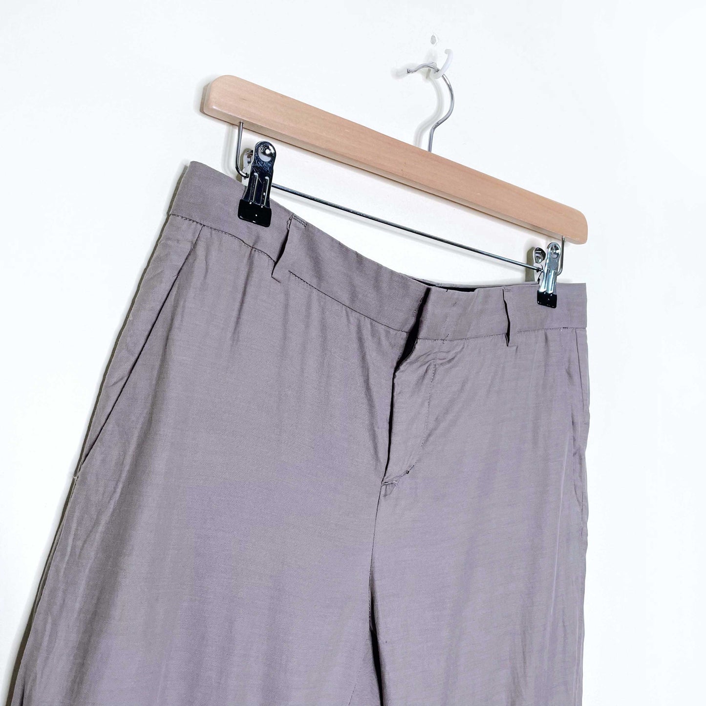 vince grey cupro-cotton trouser joggers - size 2