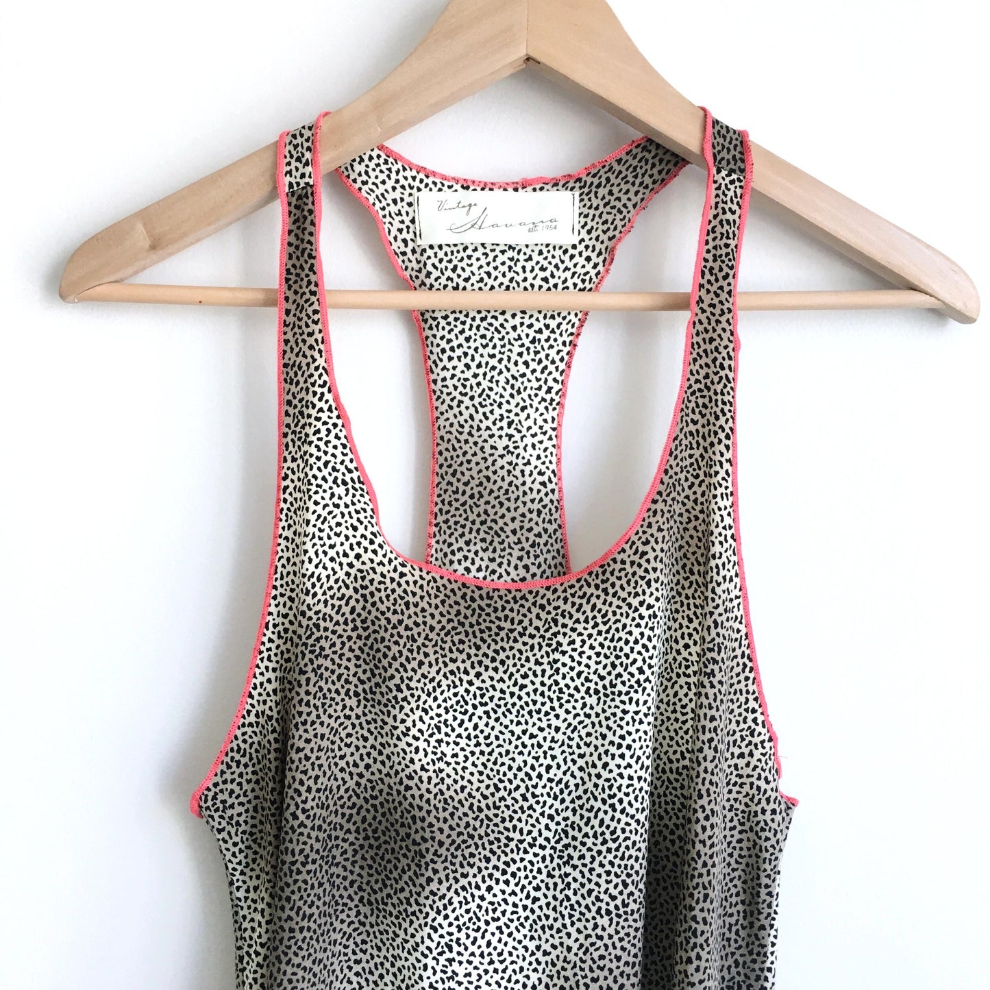 Vintage Havana leopard racerback tank - size Medium