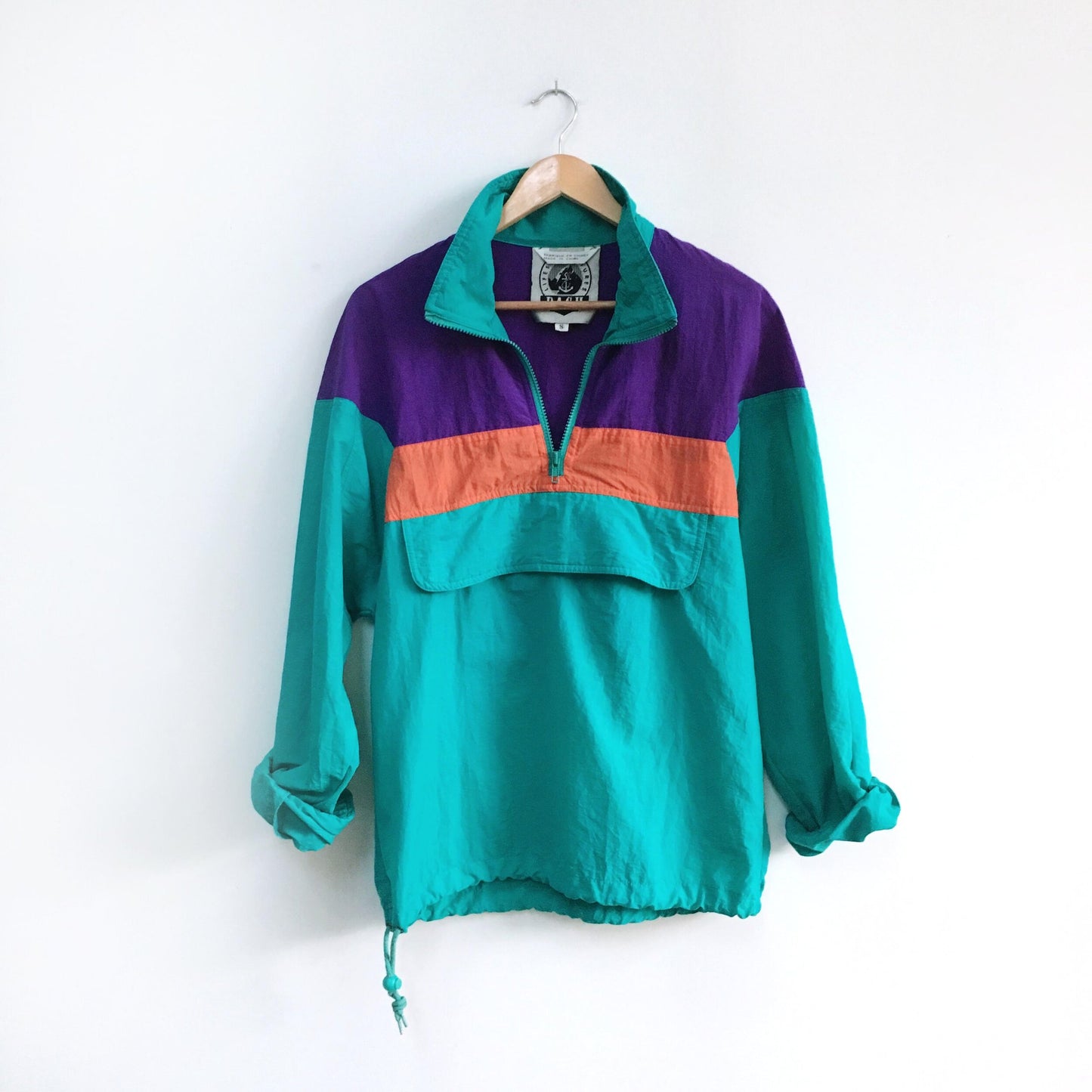 Vintage DASH Packable Popover Jacket - size Small