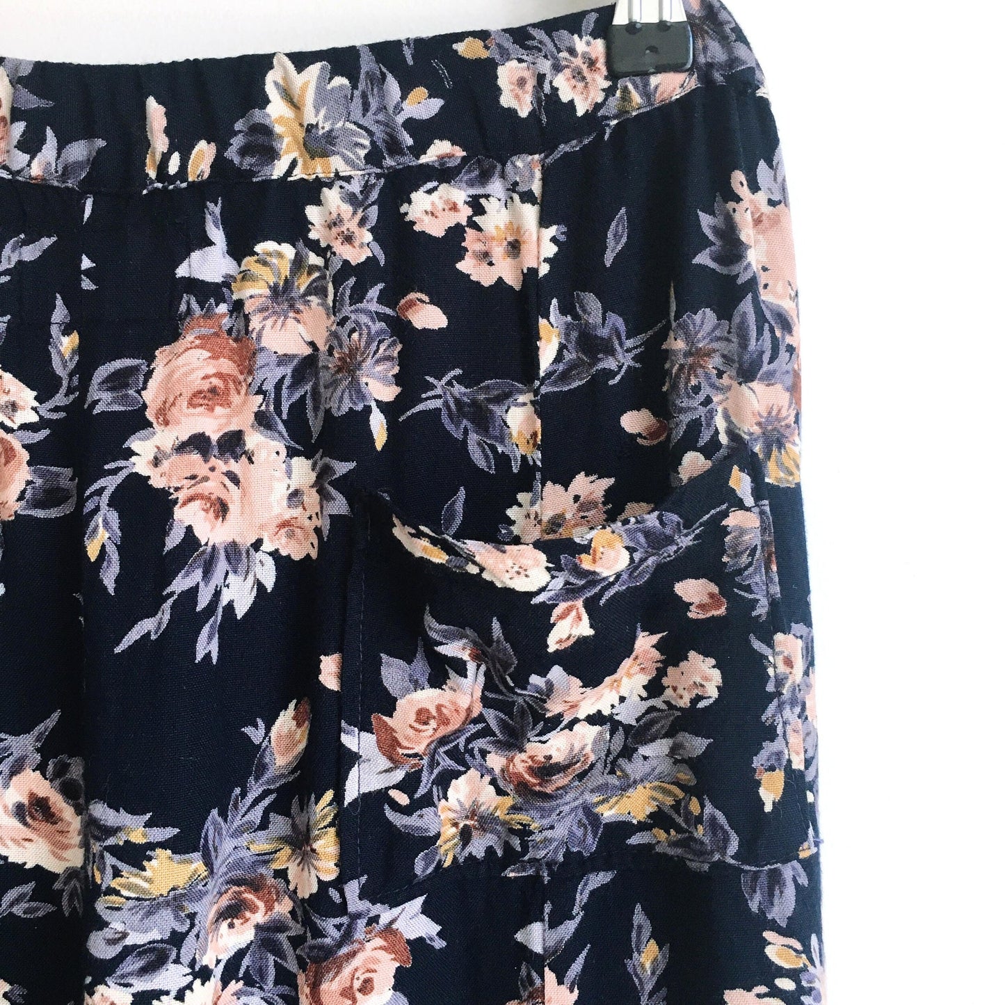 Vintage buttondown floral midi skirt - size Small