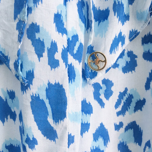 Vix by Paula Hermanny Leopard Beach Dress - size Medium