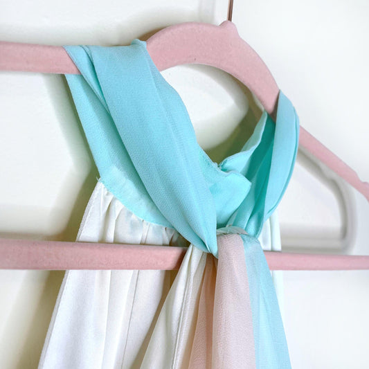 nwt victoria's secret pastel chiffon halter dress - size xs