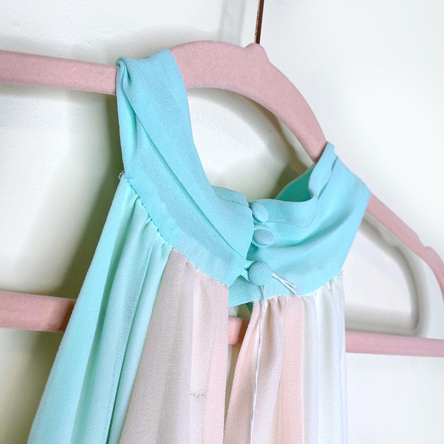 nwt victoria's secret pastel chiffon halter dress - size xs