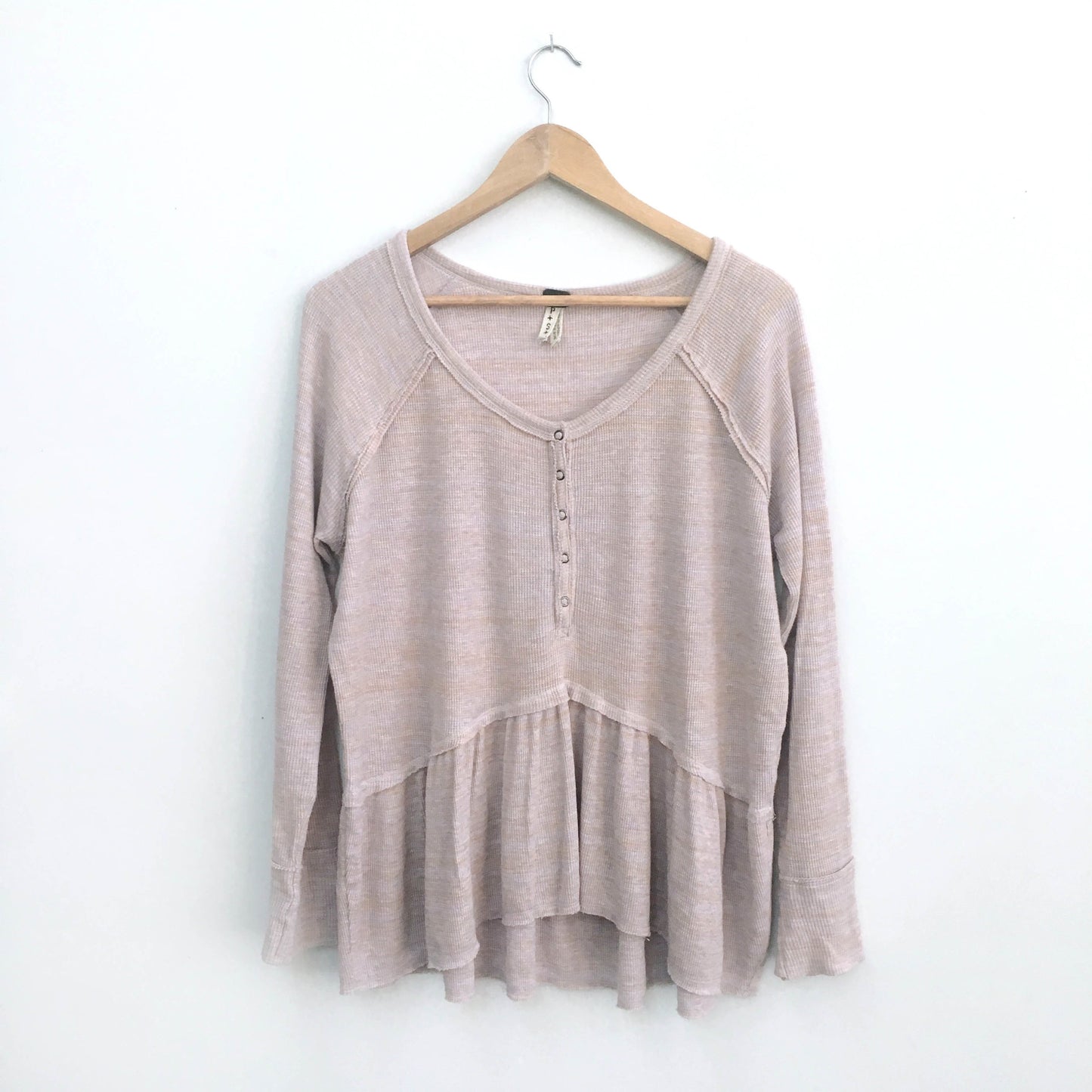 We the Free coastline peplum henley - size Small