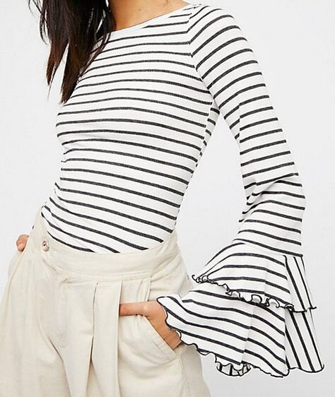 We the Free the good find ribbed long sleeve - size Small