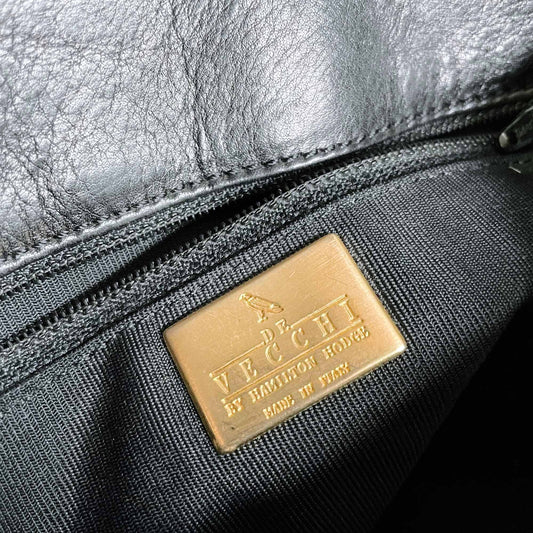 de vecchi by hamilton hodge woven leather crossbody