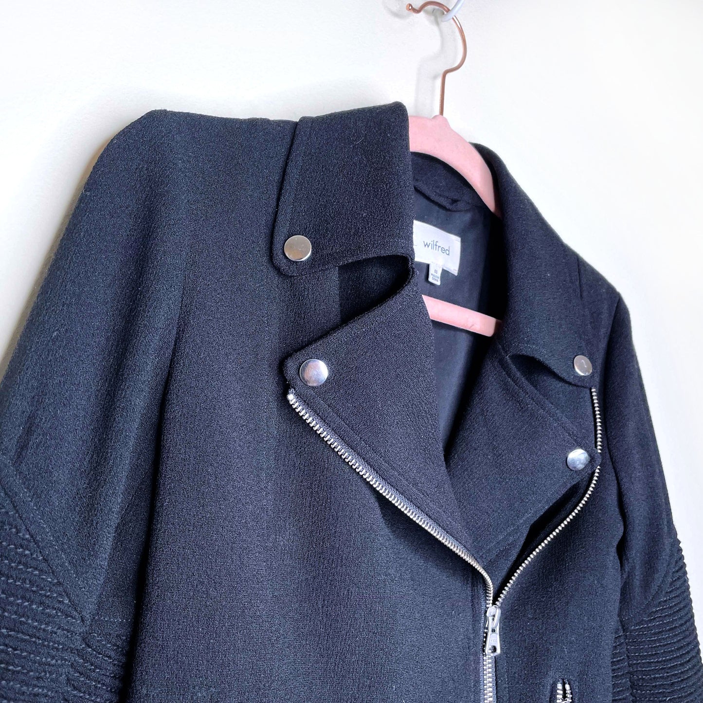 wilfred black montesson moto jacket - size 00