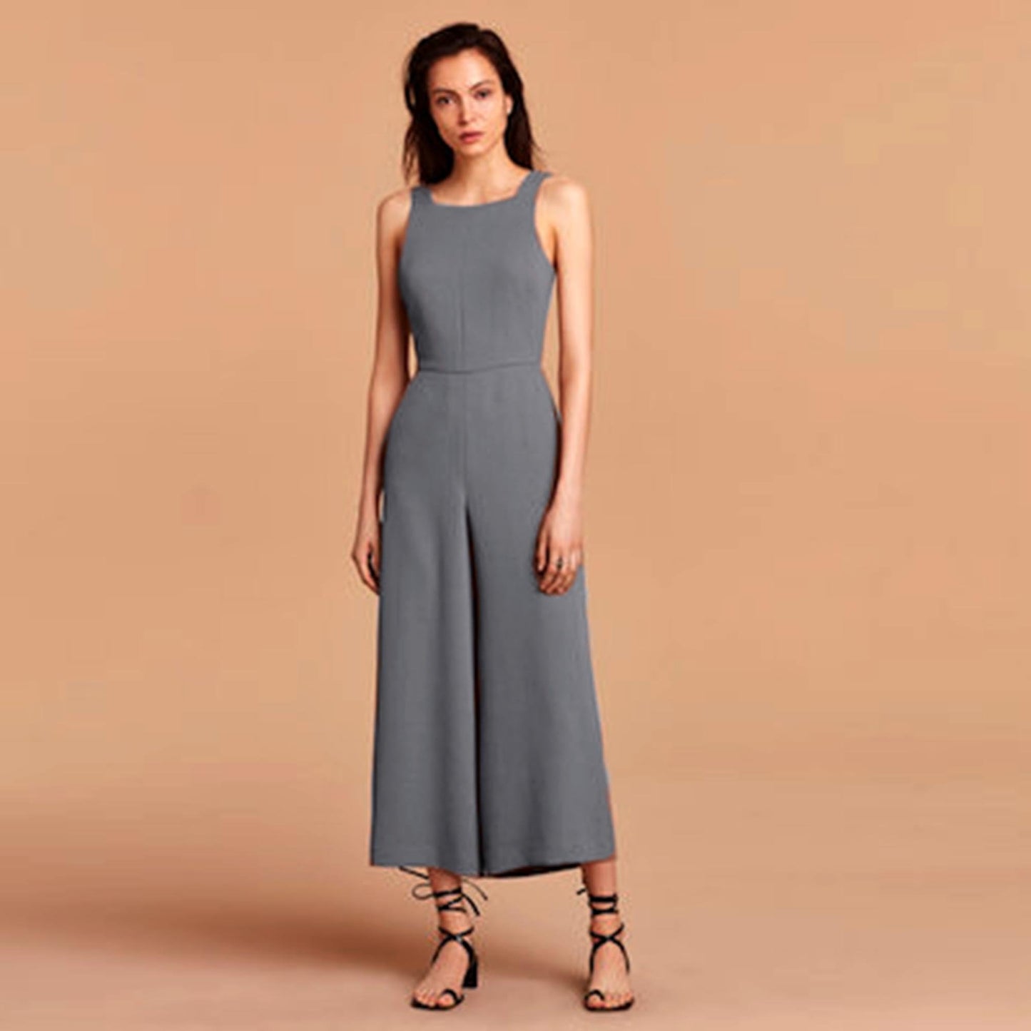 wilfred écoulement tie-back sleeveless jumpsuit - size 6