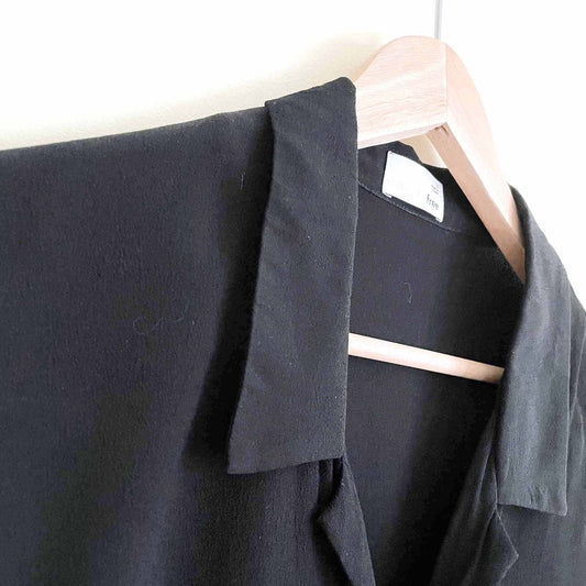 wilfred free tie-front cropped button down - size small