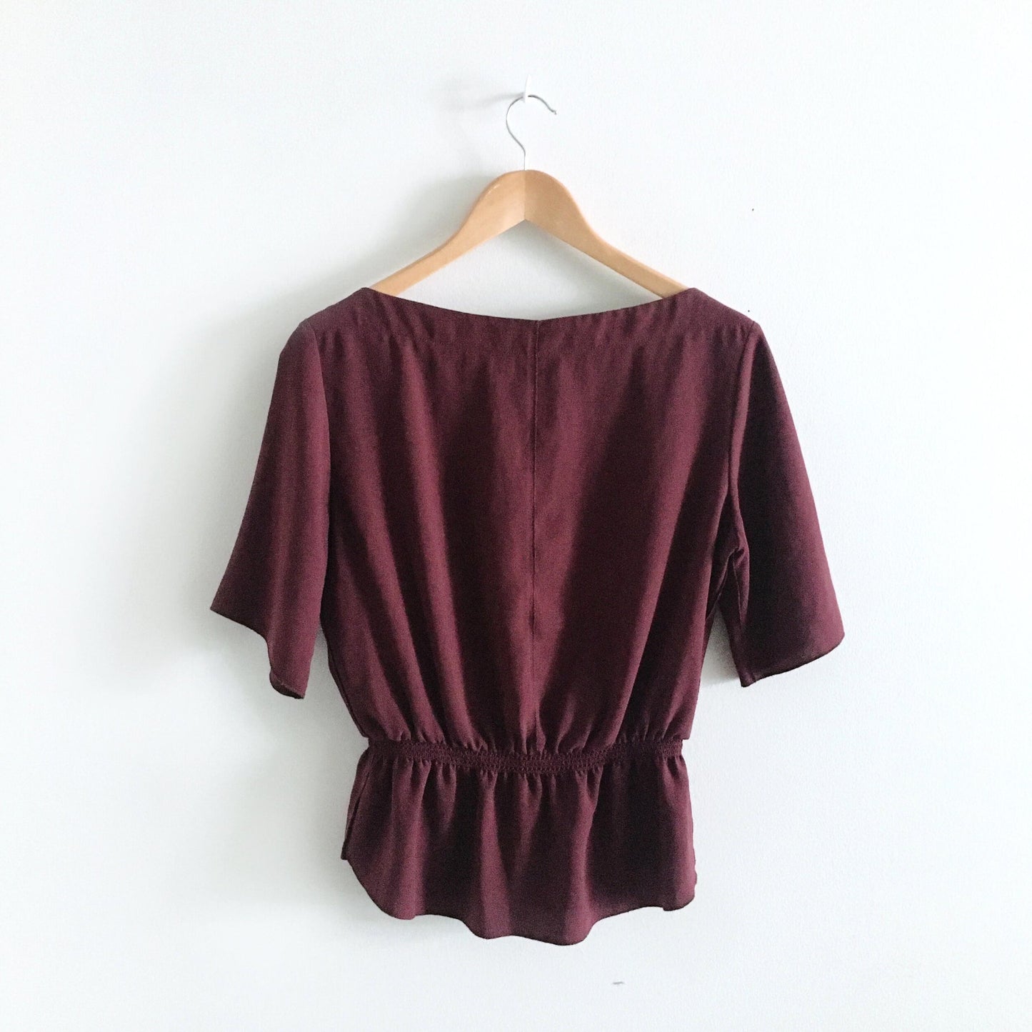 Wilfred boatneck peplum top - size Small
