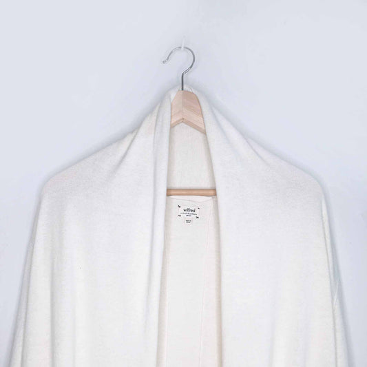 Wilfred cream silk-cashmere Flaubert cardigan - size Small
