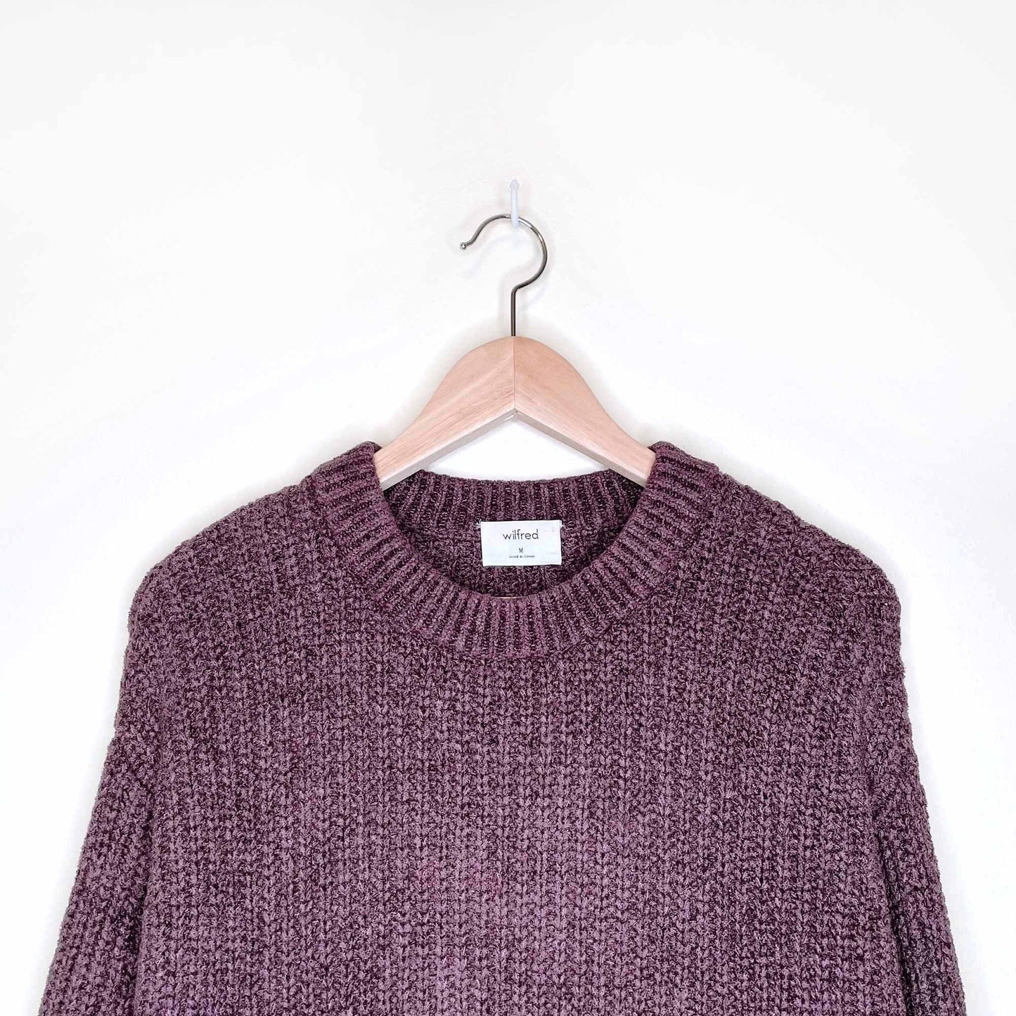 wilfred essential chenile crewneck sweater - size medium