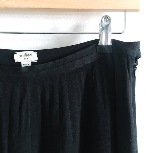 Wilfred A-Line Accordion Midi Skirt - size 6