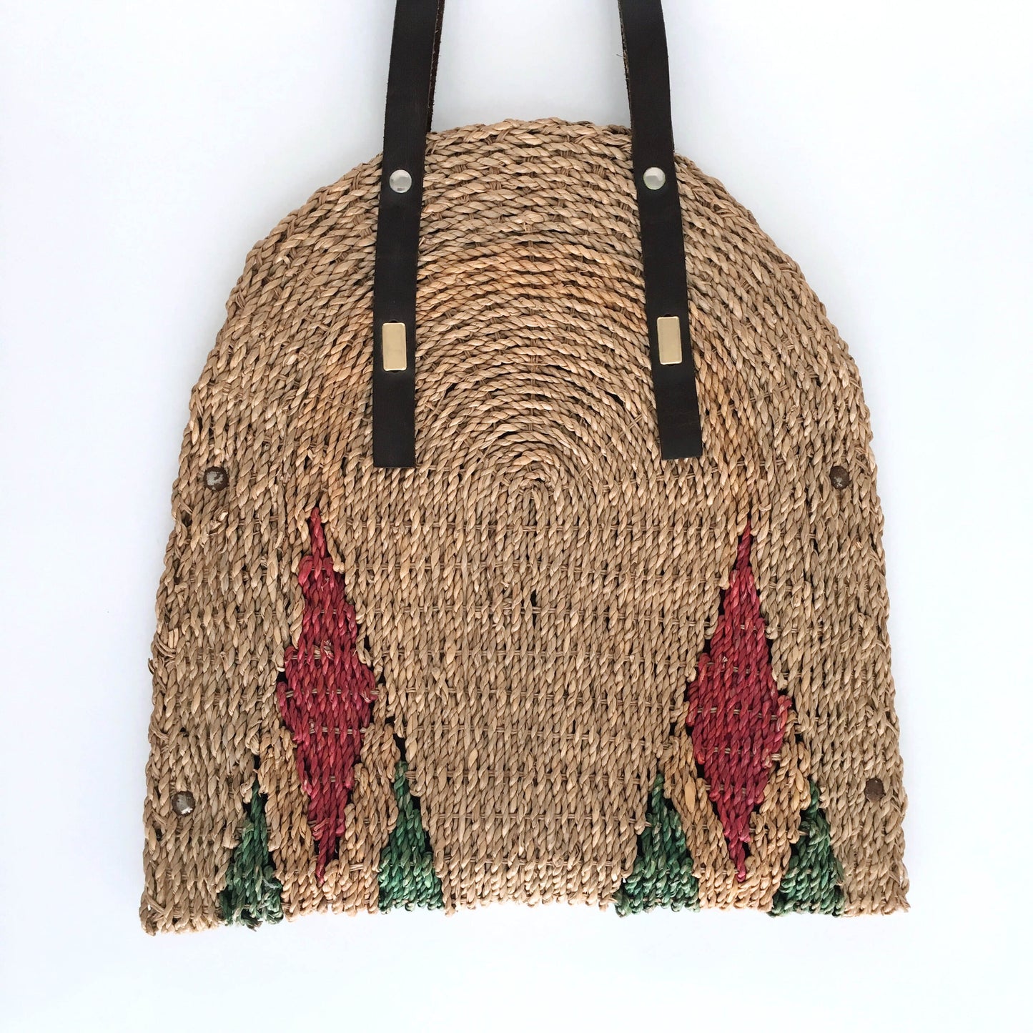 Vintage woven diamond bag