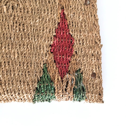 Vintage woven diamond bag